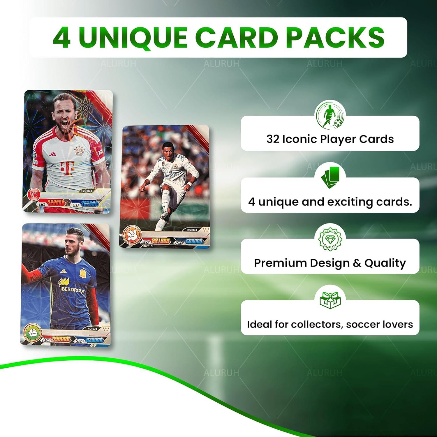 Tarjetas de Fútbol Euro 2024 - 32 Tarjetas Coleccionables