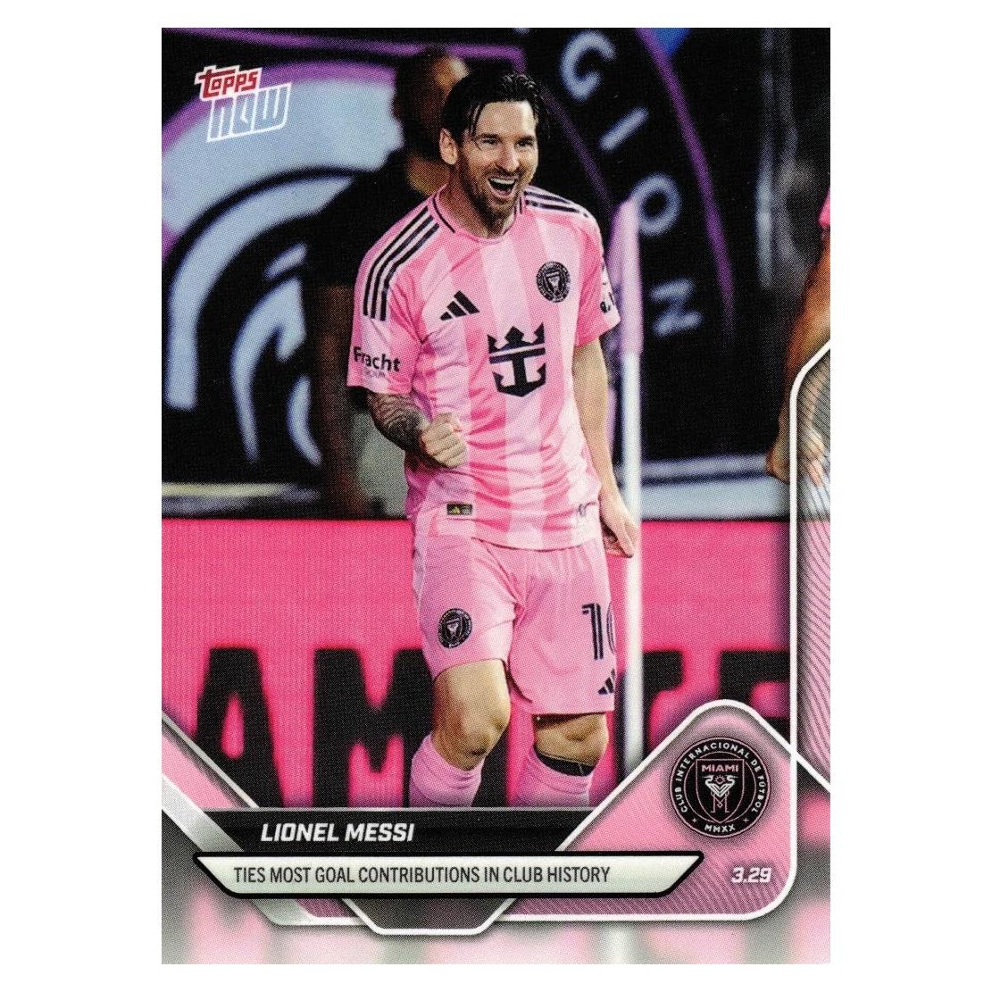 Tarjeta de Fútbol Topps 2025 Lionel Messi Inter Miami - 2079 Hechas
