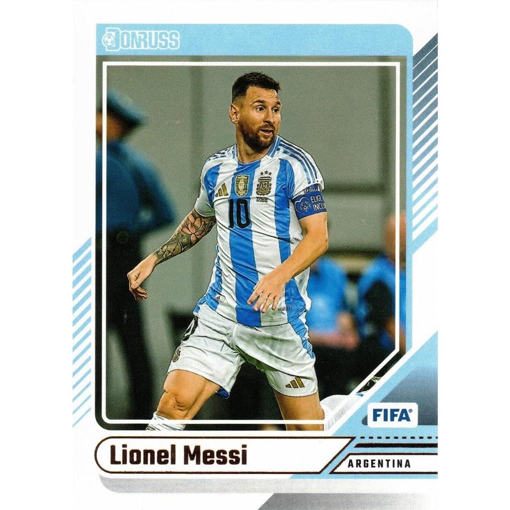 Lote de 2 Tarjetas de Fútbol Panini Messi y Ronaldo 2024-25
