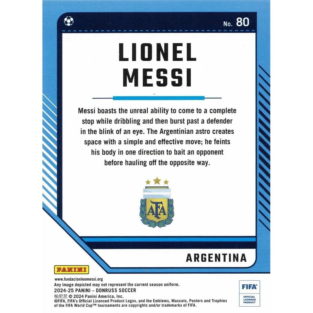 Lote de 2 Tarjetas de Fútbol Panini Messi y Ronaldo 2024-25
