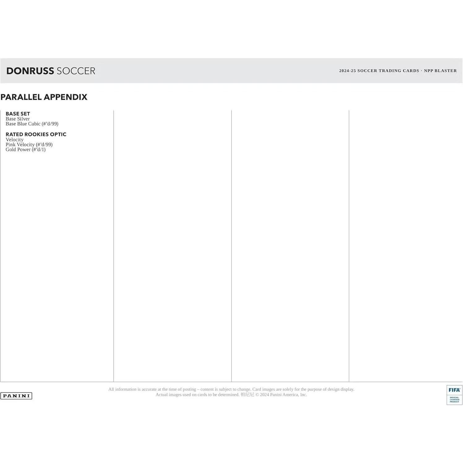 Caja de Cartas de Fútbol Panini Donruss 2024-25 - 6 Paquetes