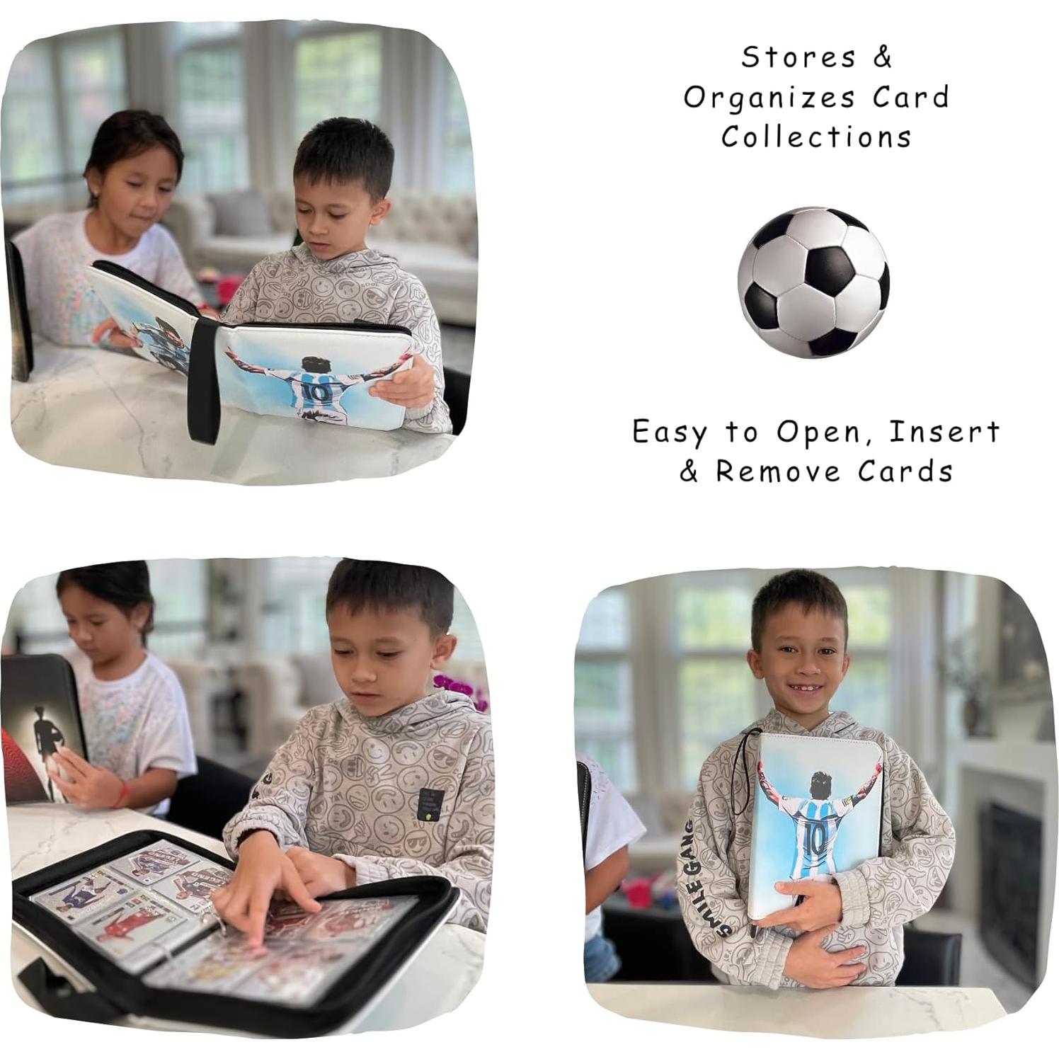 Carpeta de Tarjetas de Fútbol Rucher con 55 Fundas para 440 Tarjetas