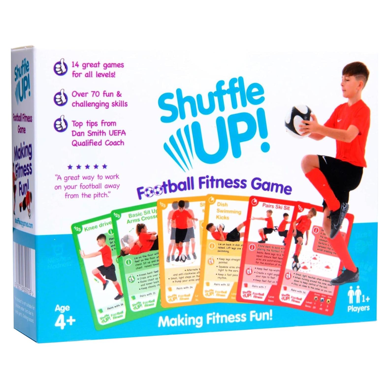 Juegos de Cartas de Fútbol Shuffle Up - 72 Tarjetas para Niños