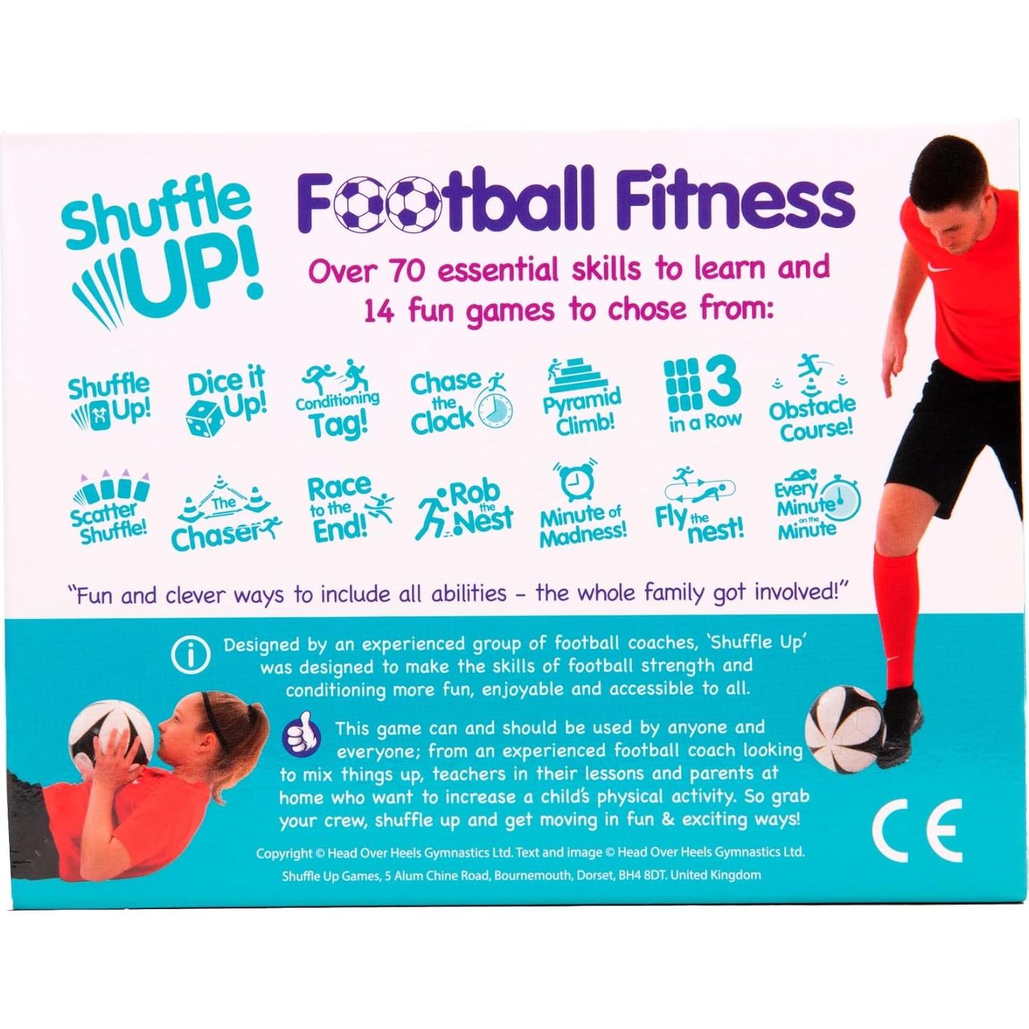 Juegos de Cartas de Fútbol Shuffle Up - 72 Tarjetas para Niños