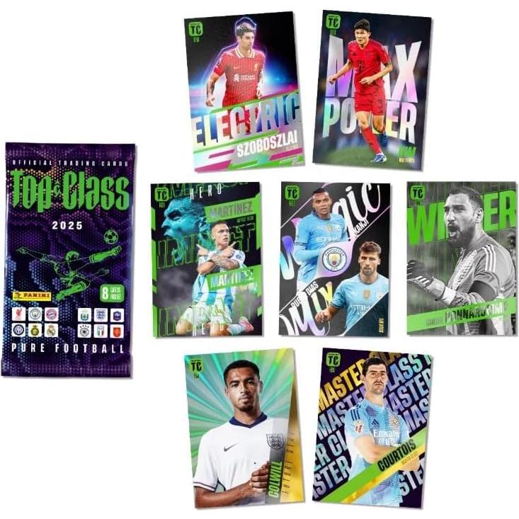 Paquete de Tarjetas Coleccionables Panini Top Class 2025 - 12 Tarjetas