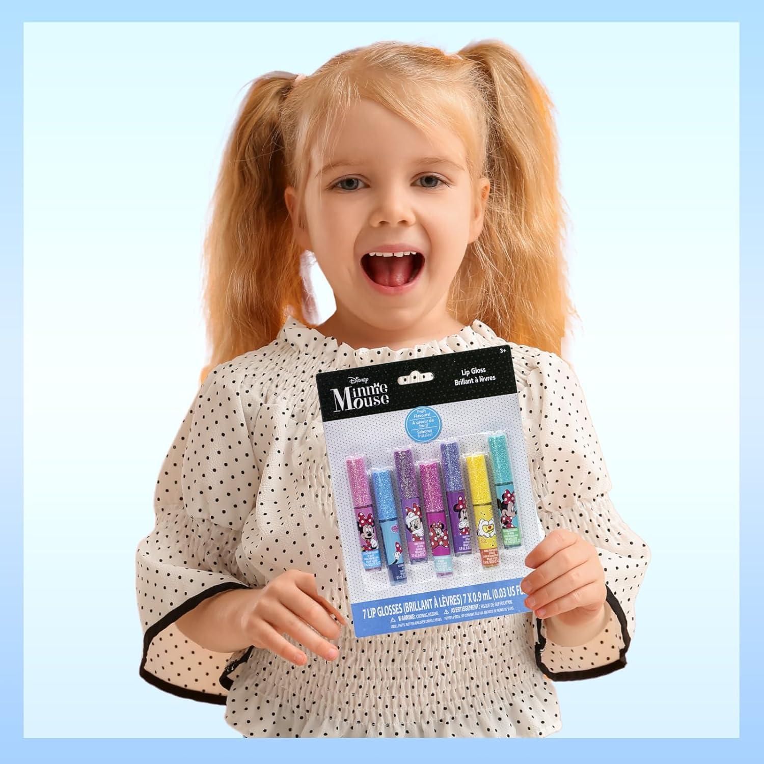 Set de Brillo Labial Minnie Mouse 7 Piezas para Niñas