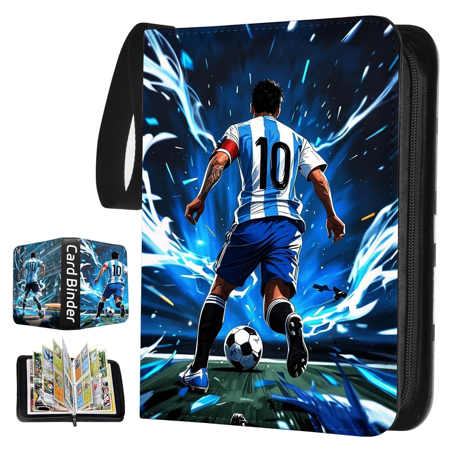 Carpeta de Tarjetas de Fútbol Aysoner 400 Bolsillos Impermeable