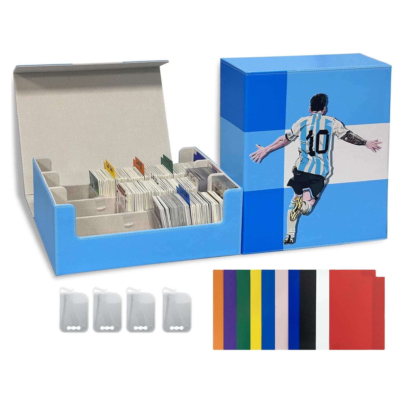 Caja de Almacenamiento para 2400 Tarjetas de Fútbol WTVIDAS