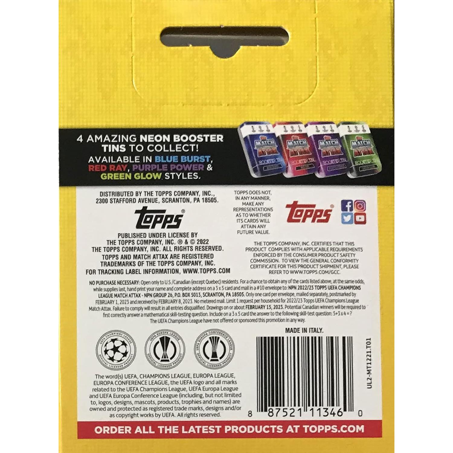 Mini Lata Coleccionista Topps UEFA Champions League 2022-2023