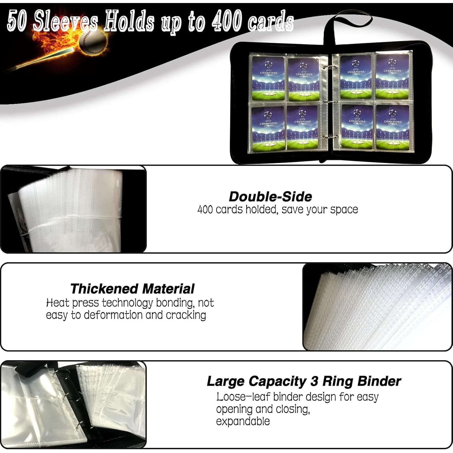 Carpeta de Tarjetas Rmannke 400 Bolsillos para Colección