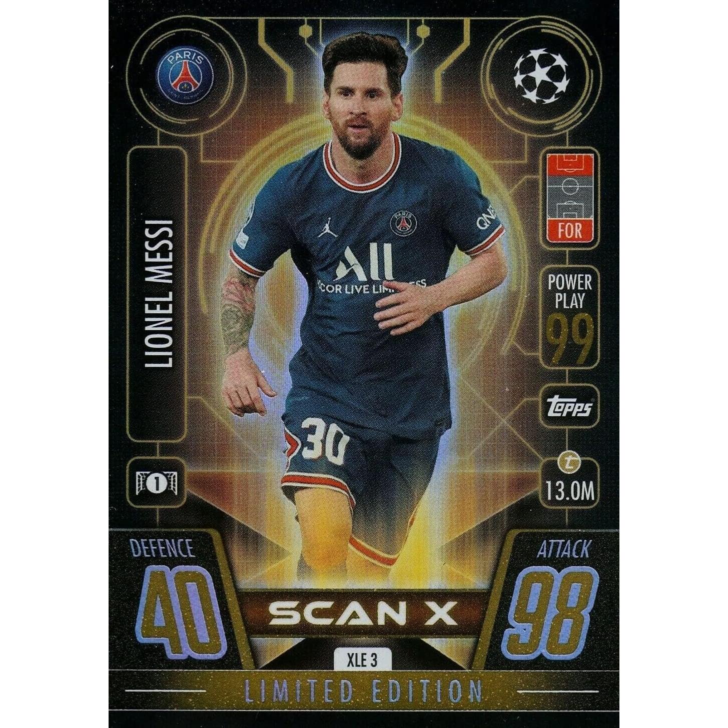 Juego de 3 Latas Mini Match Attax Extra UEFA 2021/22 Topps
