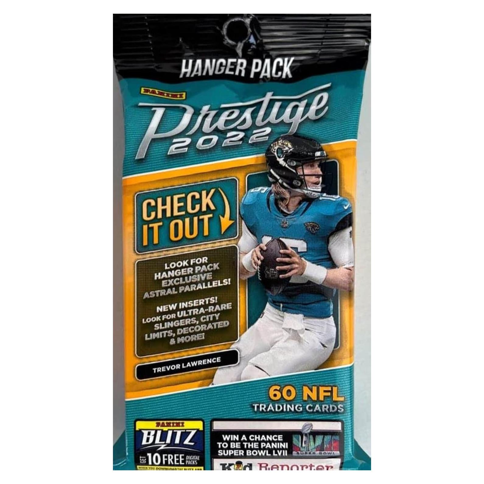 Paquete de tarjetas coleccionables Hanger Panini Prestige 2022