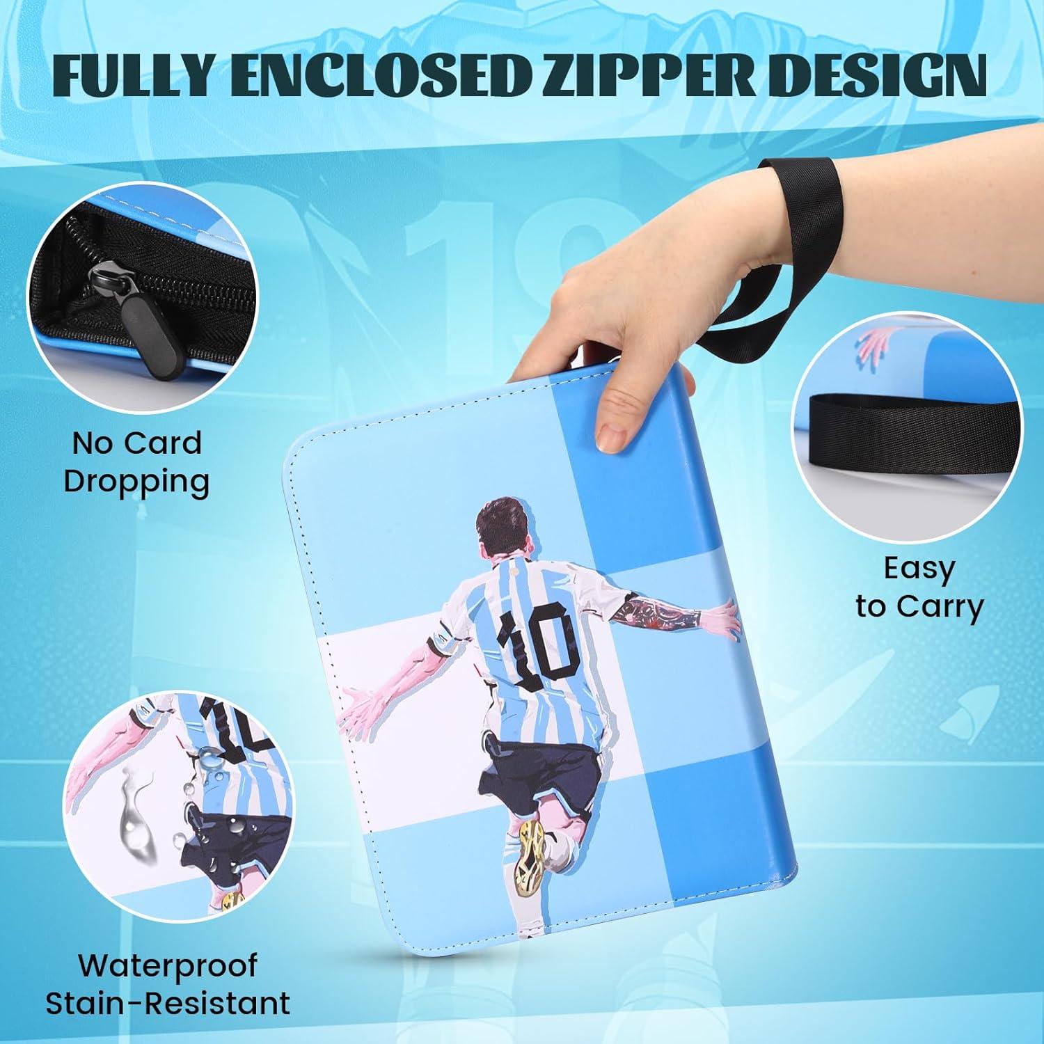 Carpeta de Tarjetas de Fútbol CECOKESO 900 Bolsillos a Prueba de Agua