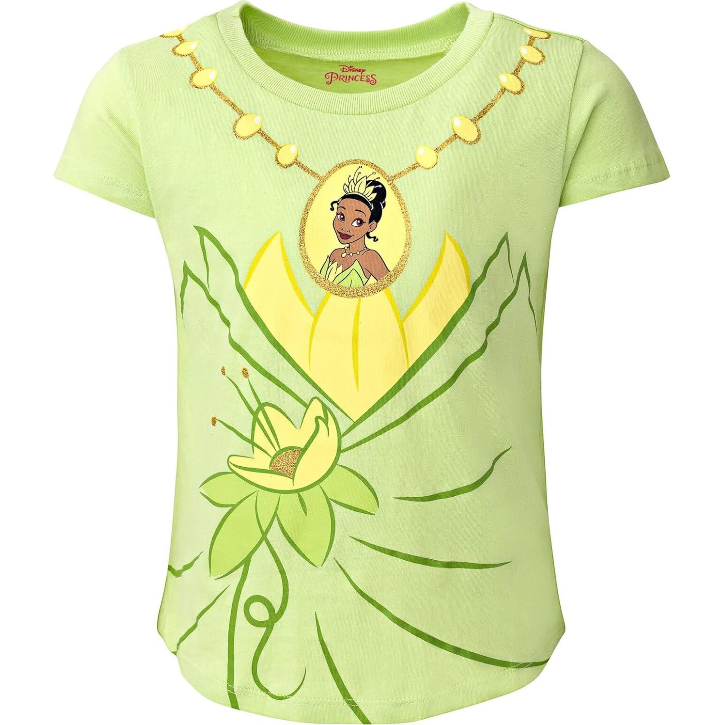 Paquete 4 camisetas Disney Princess para niñas 7-8 años