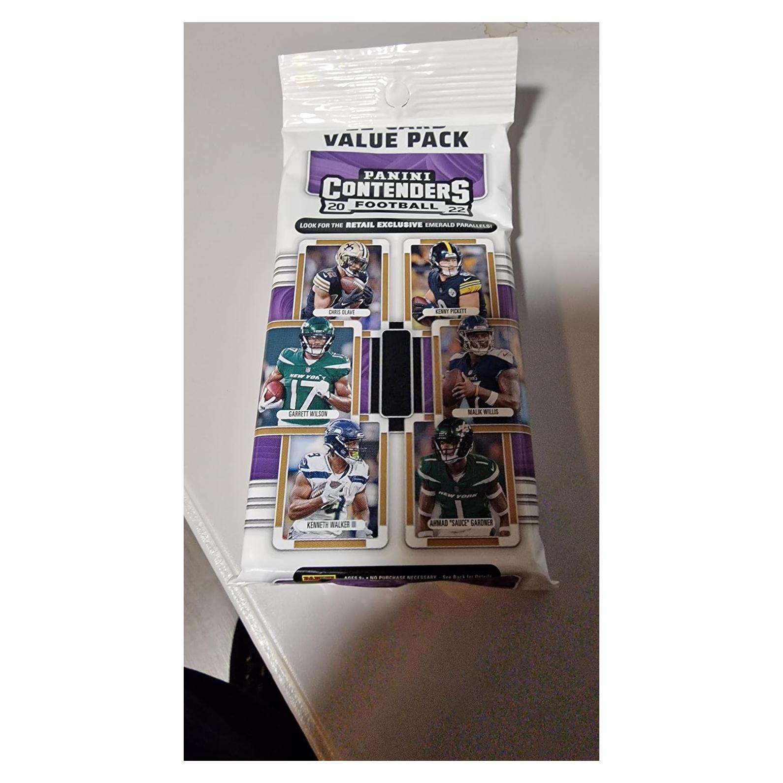 Paquete Jumbo de 22 Tarjetas de Fútbol NFL Panini 2022