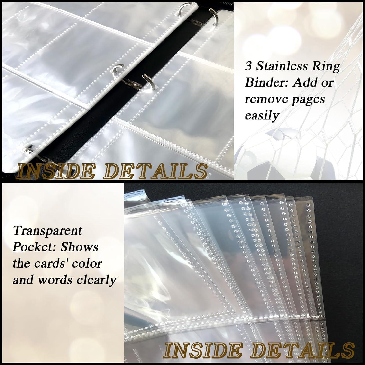 Carpeta de Tarjetas de Fútbol QANYYO 900 Bolsillos Recargable