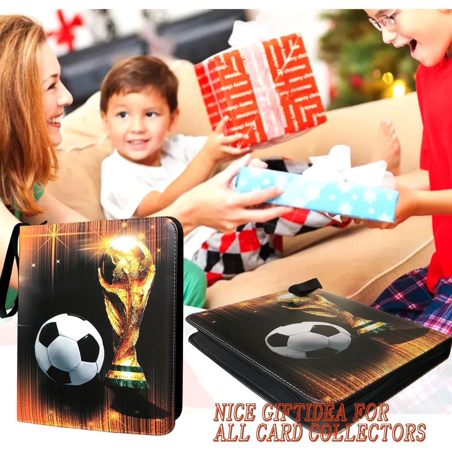 Carpeta de Tarjetas de Fútbol QANYYO 900 Bolsillos Recargable