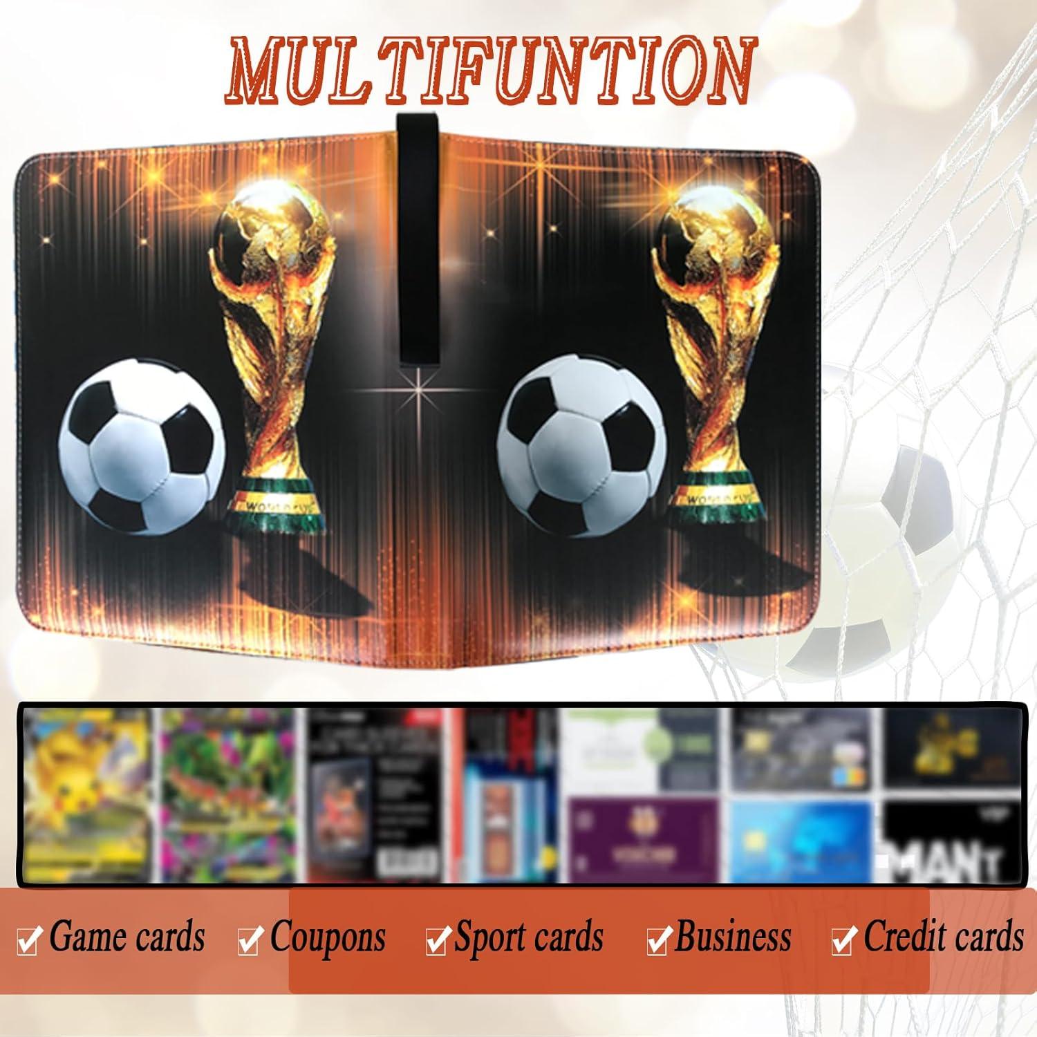 Carpeta de Tarjetas de Fútbol QANYYO 900 Bolsillos Recargable