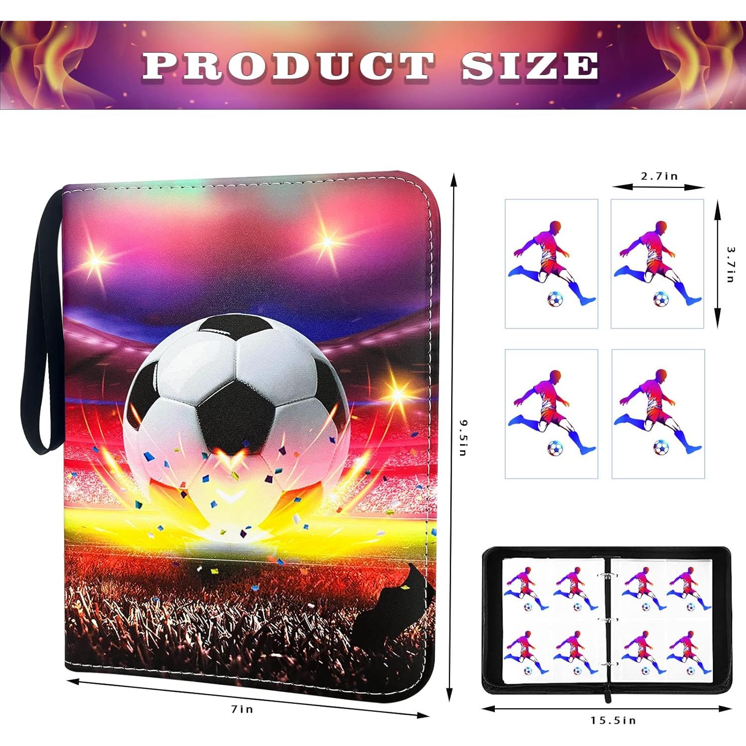 Carpeta de Tarjetas de Fútbol Yisheme 400 Bolsillos Impermeable