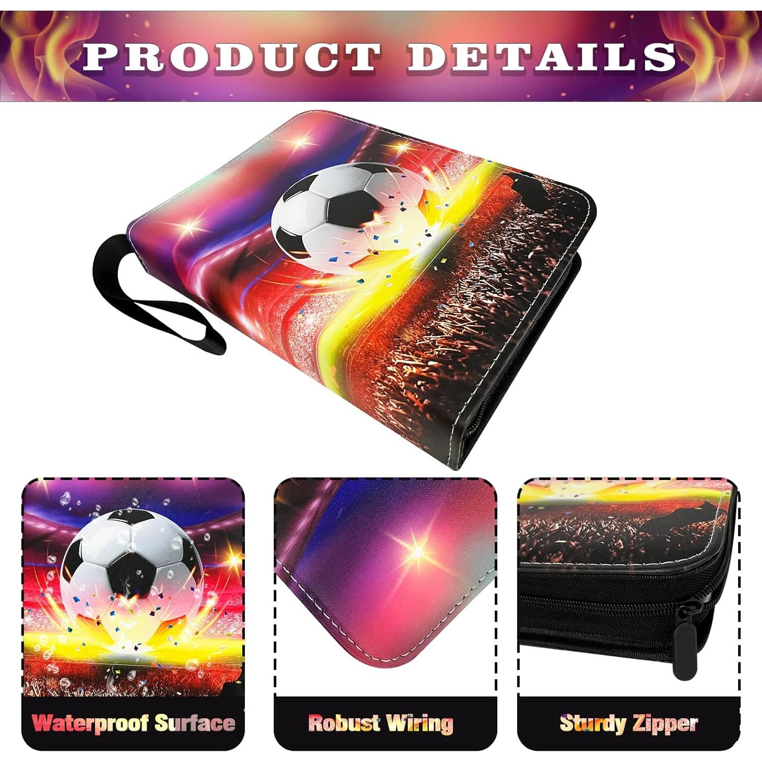 Carpeta de Tarjetas de Fútbol Yisheme 400 Bolsillos Impermeable