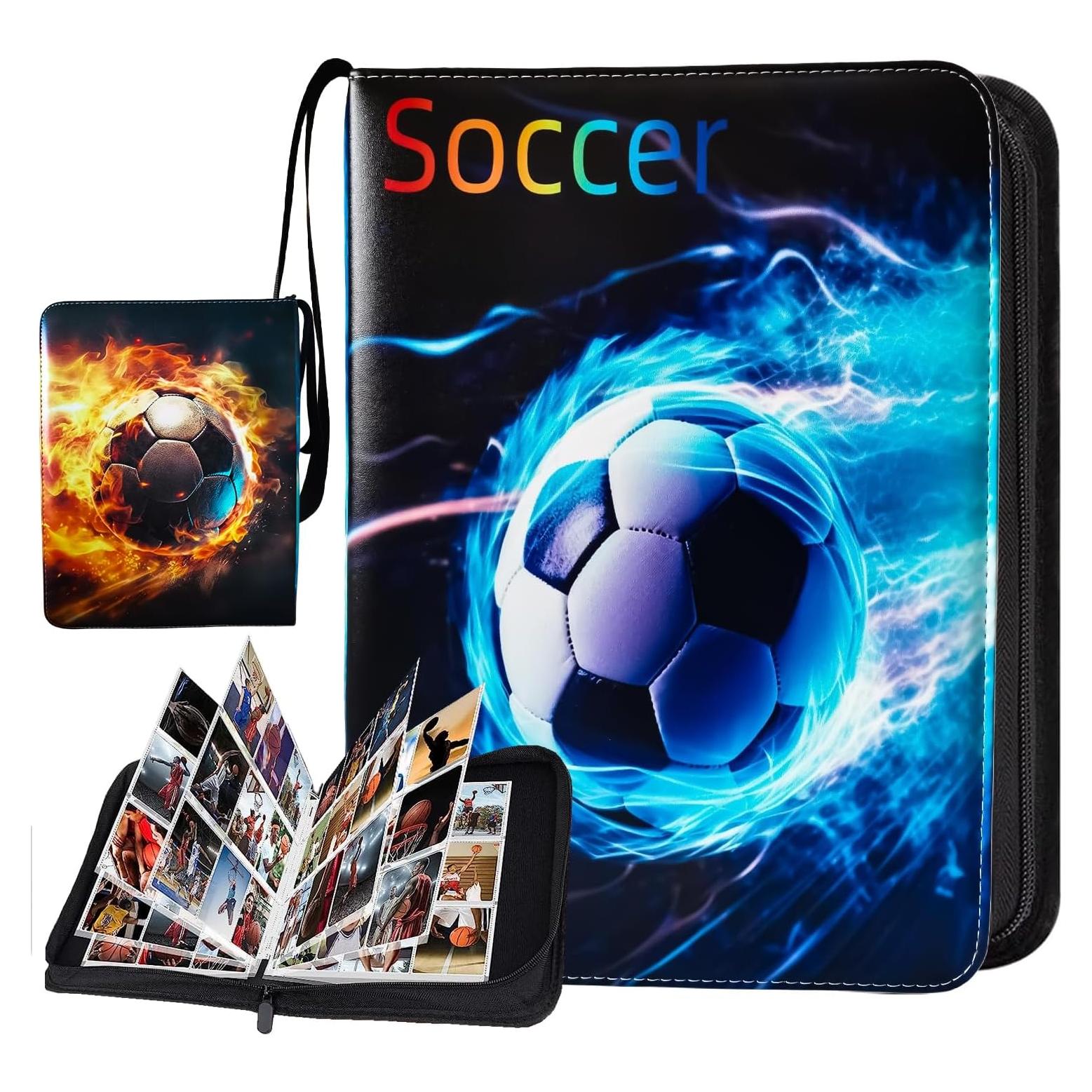 Carpeta de Tarjetas de Fútbol KOPOGTY 720 Bolsillos Impermeable