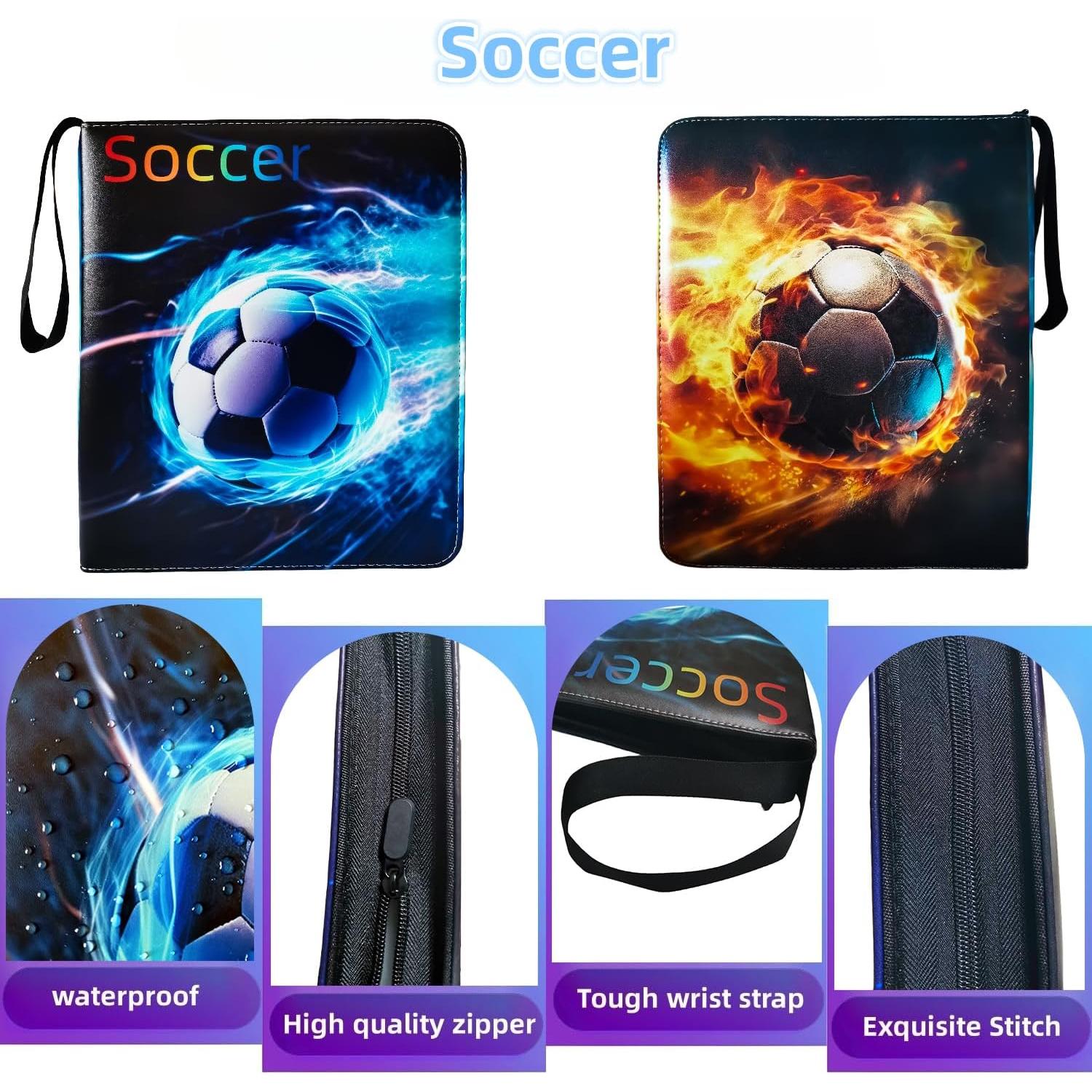 Carpeta de Tarjetas de Fútbol KOPOGTY 720 Bolsillos Impermeable