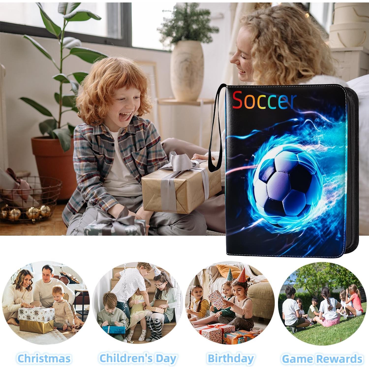 Carpeta de Tarjetas de Fútbol KOPOGTY 720 Bolsillos Impermeable