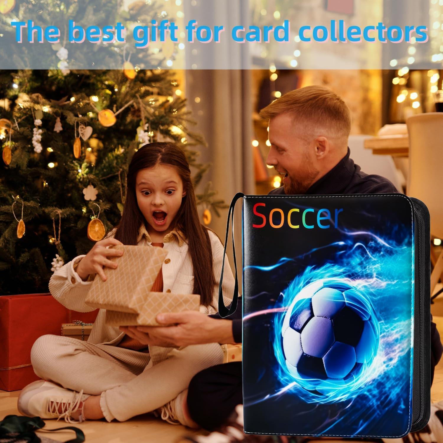 Carpeta de Tarjetas de Fútbol KOPOGTY 720 Bolsillos Impermeable