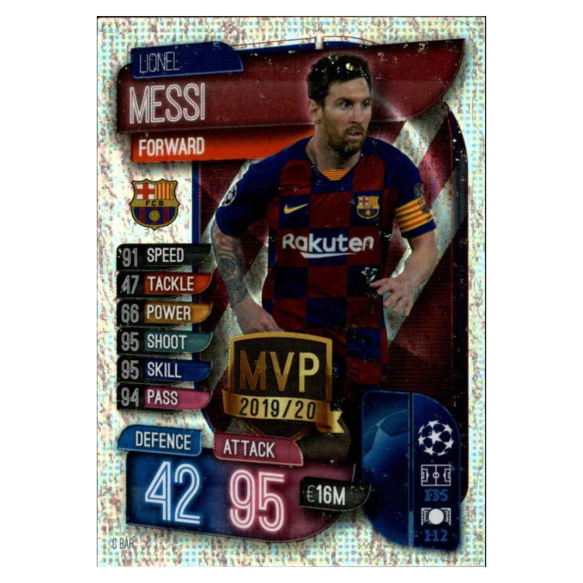Tarjeta de Futbol Lionel Messi FC Barcelona Topps 2019-20