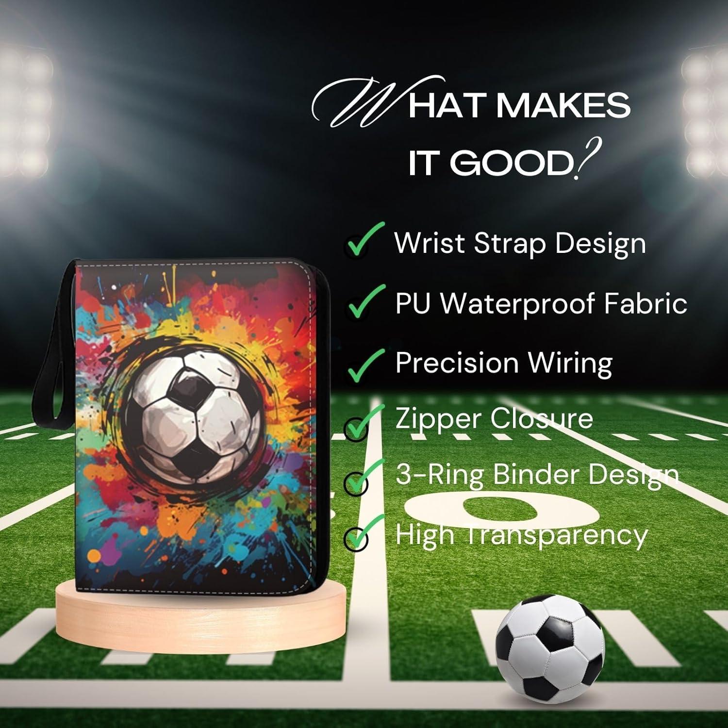 Carpeta de Tarjetas de Fútbol CHIMORY 900 Bolsillos con Fundas