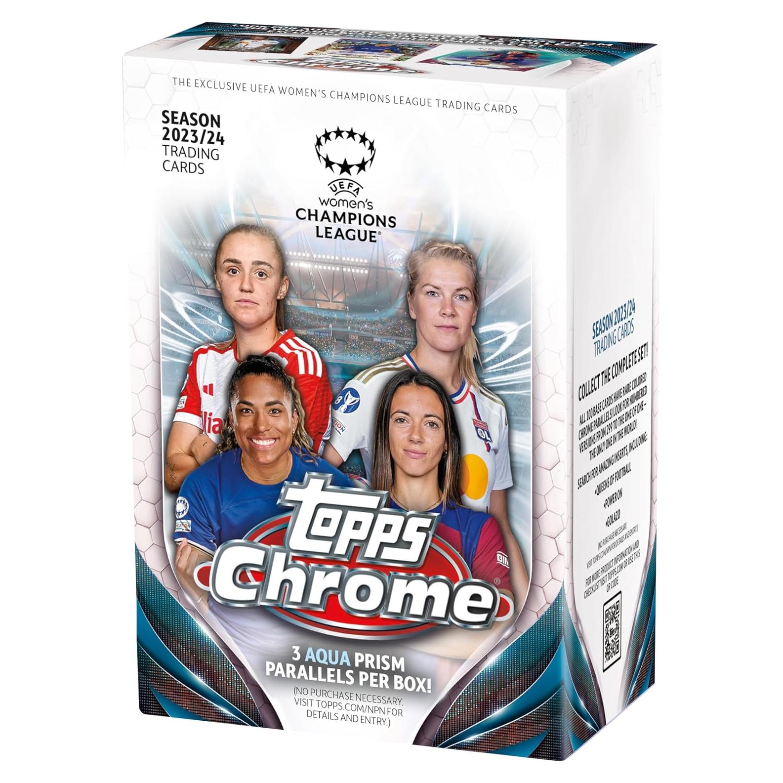 Caja de Valor Topps Chrome UEFA Champions League Femenina 2023-24