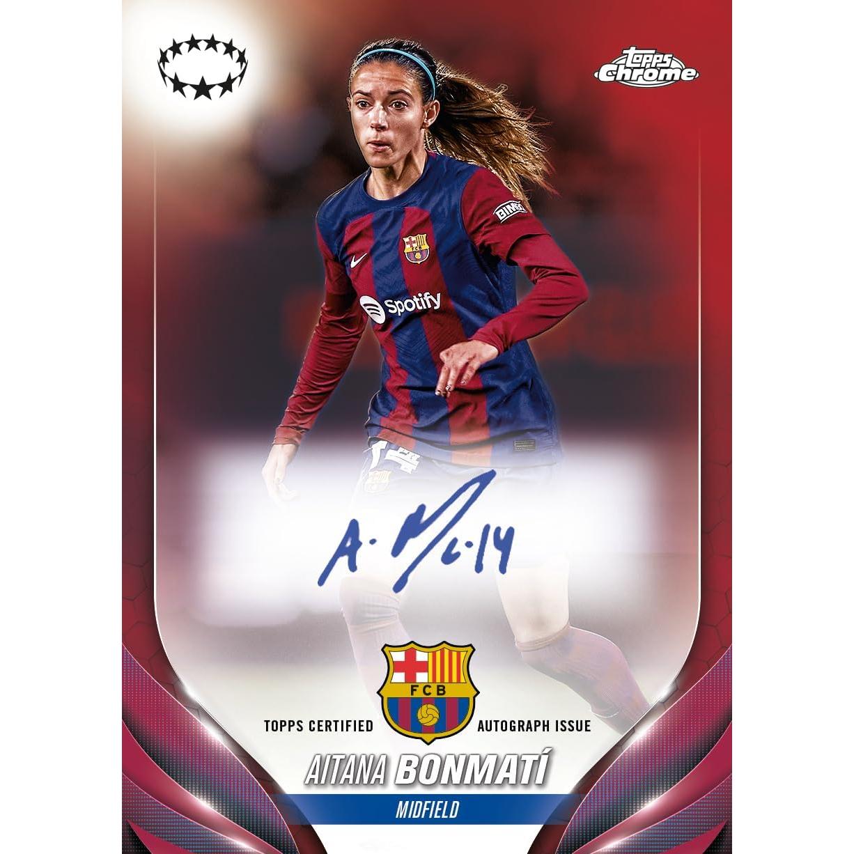 Caja de Valor Topps Chrome UEFA Champions League Femenina 2023-24