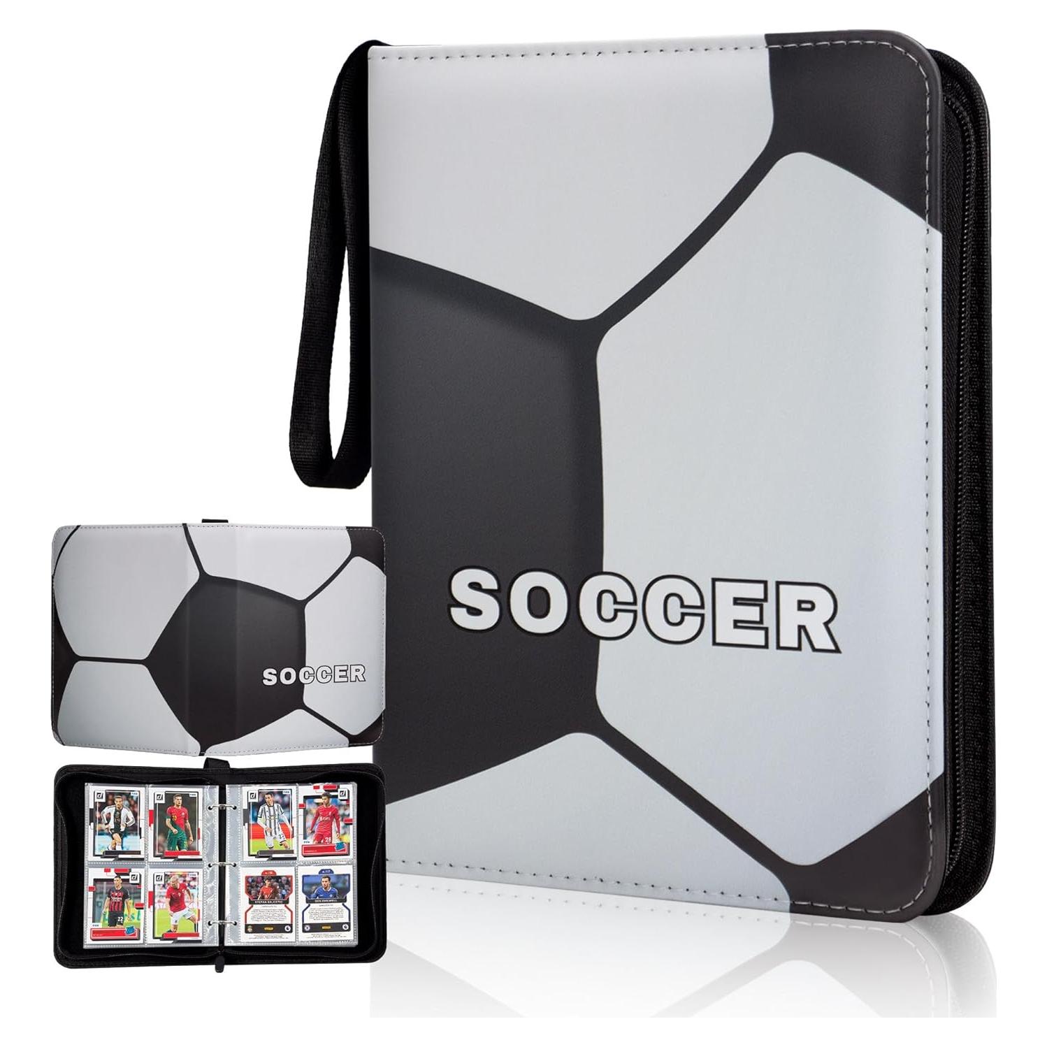 Carpeta de Cartas CDROPS para Fútbol y TCG, 400 Cartas, Negro