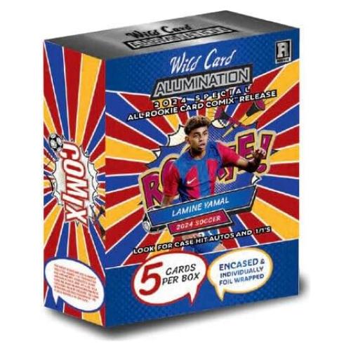 Caja de Cartas de Comercio Lamine Yamal 2024 - 5 Autógrafos