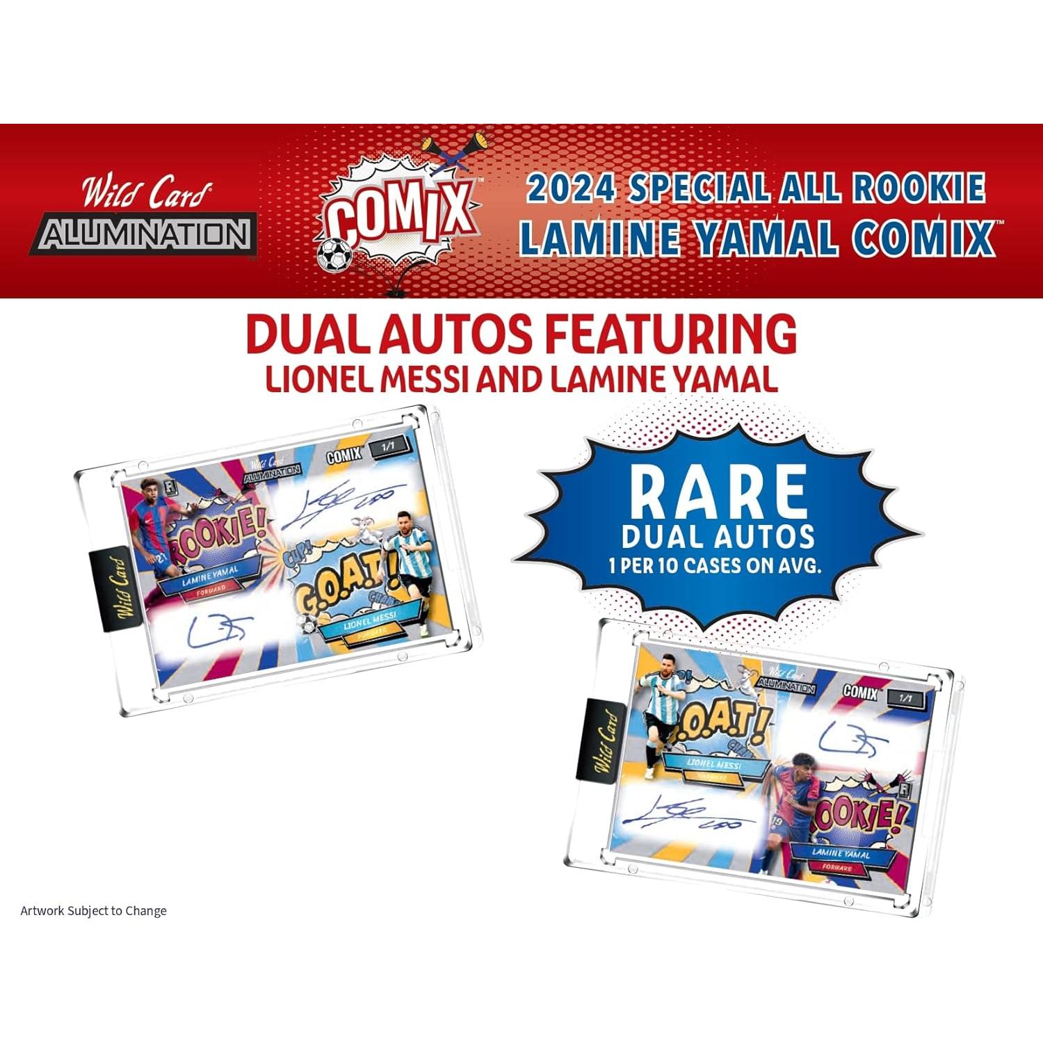 Caja de Cartas de Comercio Lamine Yamal 2024 - 5 Autógrafos