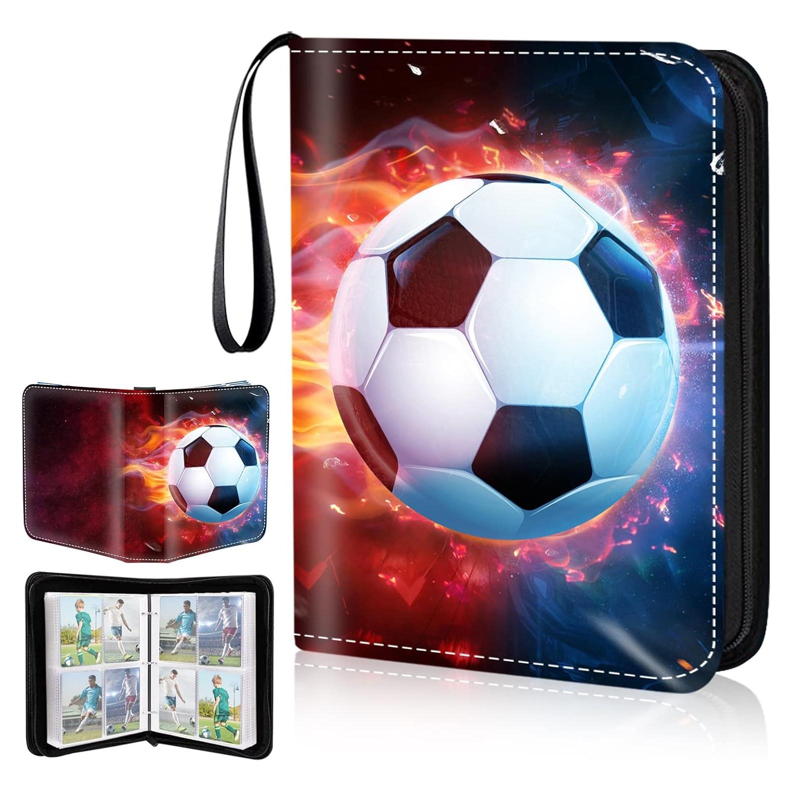 Carpeta de Tarjetas de Fútbol Hugestar 400 Bolsillos Resistente