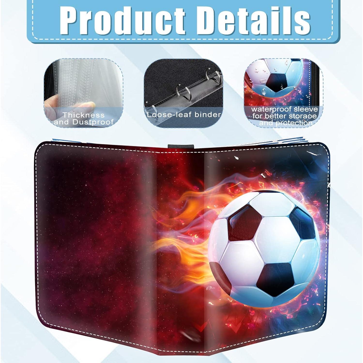 Carpeta de Tarjetas de Fútbol Hugestar 400 Bolsillos Resistente