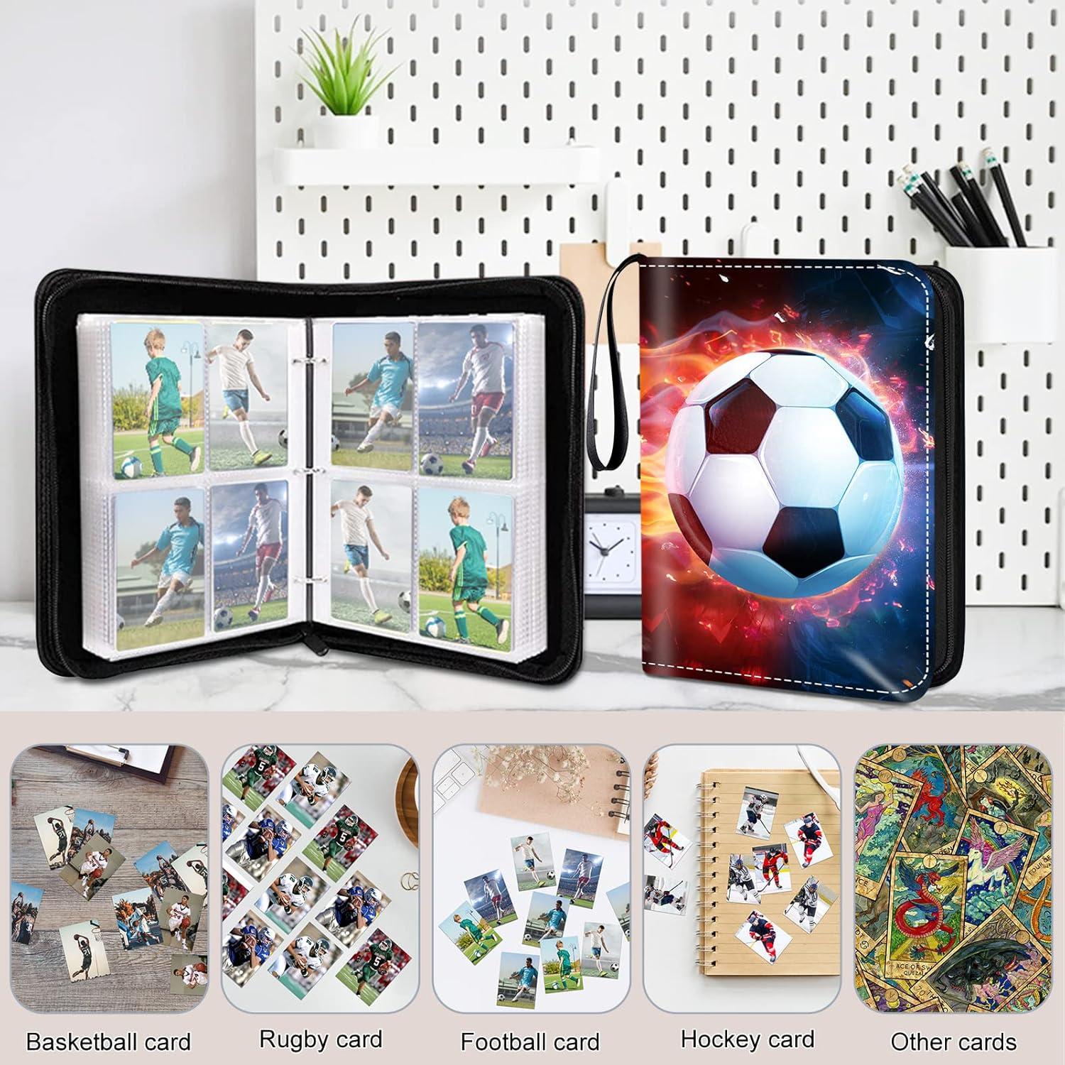 Carpeta de Tarjetas de Fútbol Hugestar 400 Bolsillos Resistente