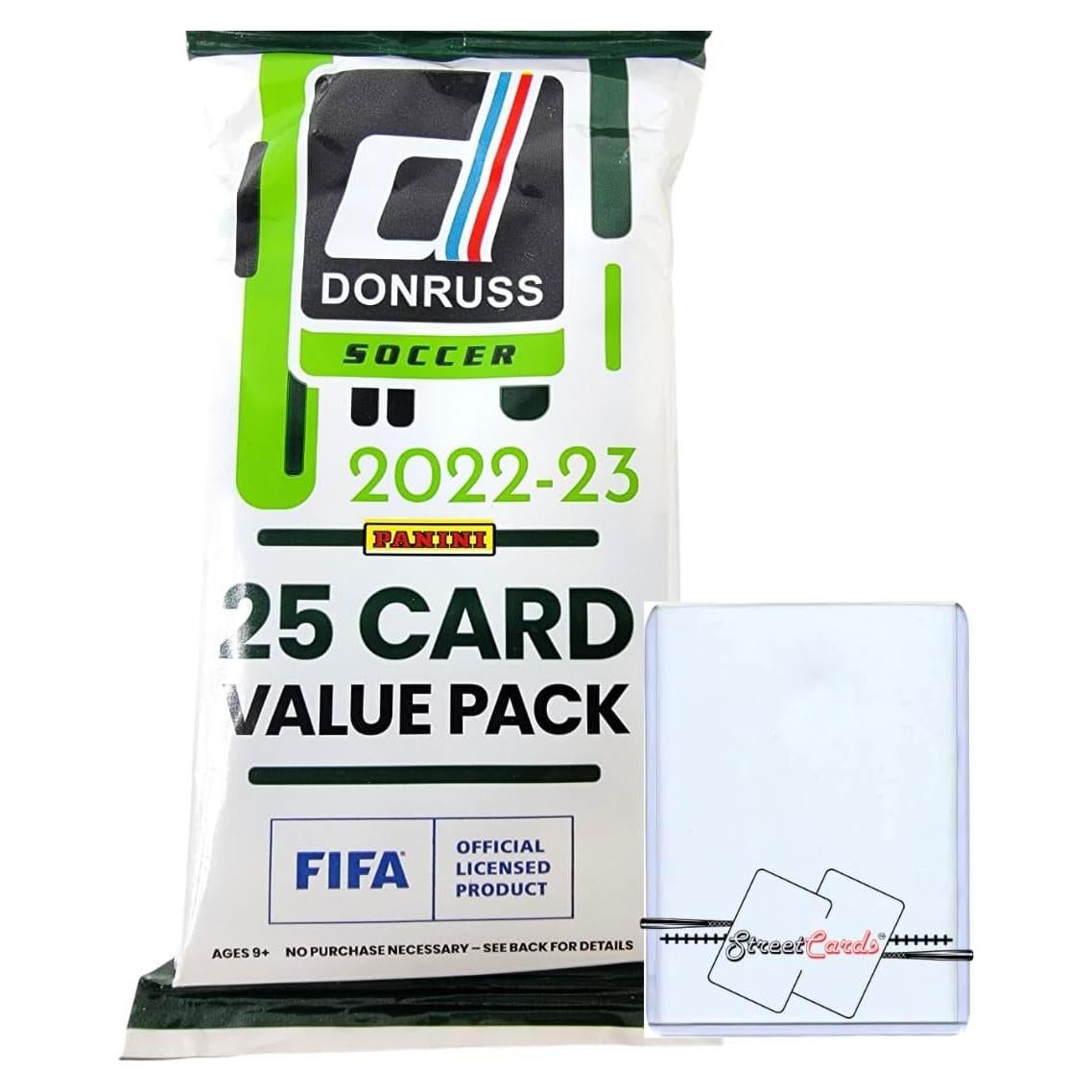 Paquete Jumbo 25 Tarjetas Fútbol Donruss 2022 StreetCards