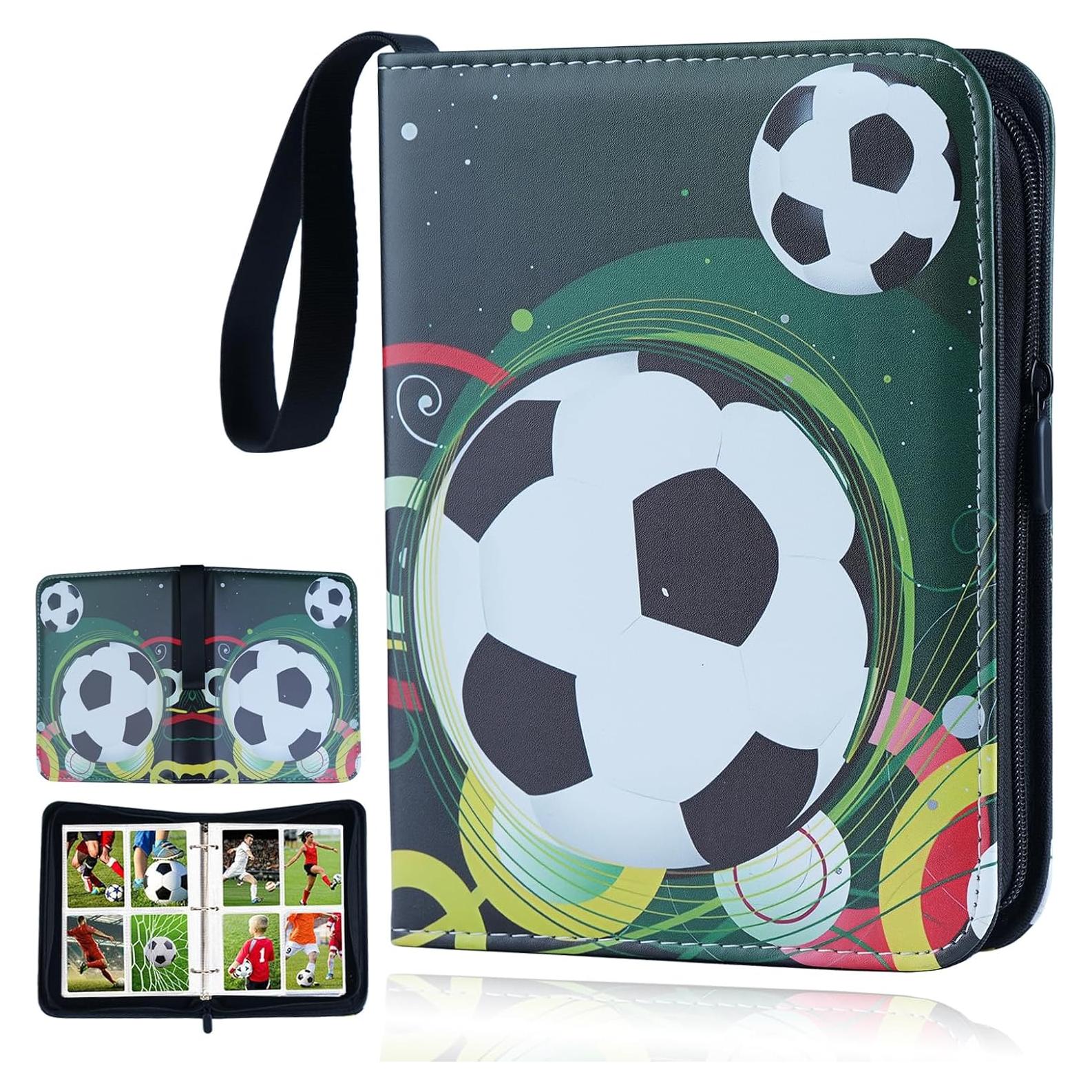 Carpeta de Tarjetas de Fútbol PetalBelle 400 Bolsillos Impermeable