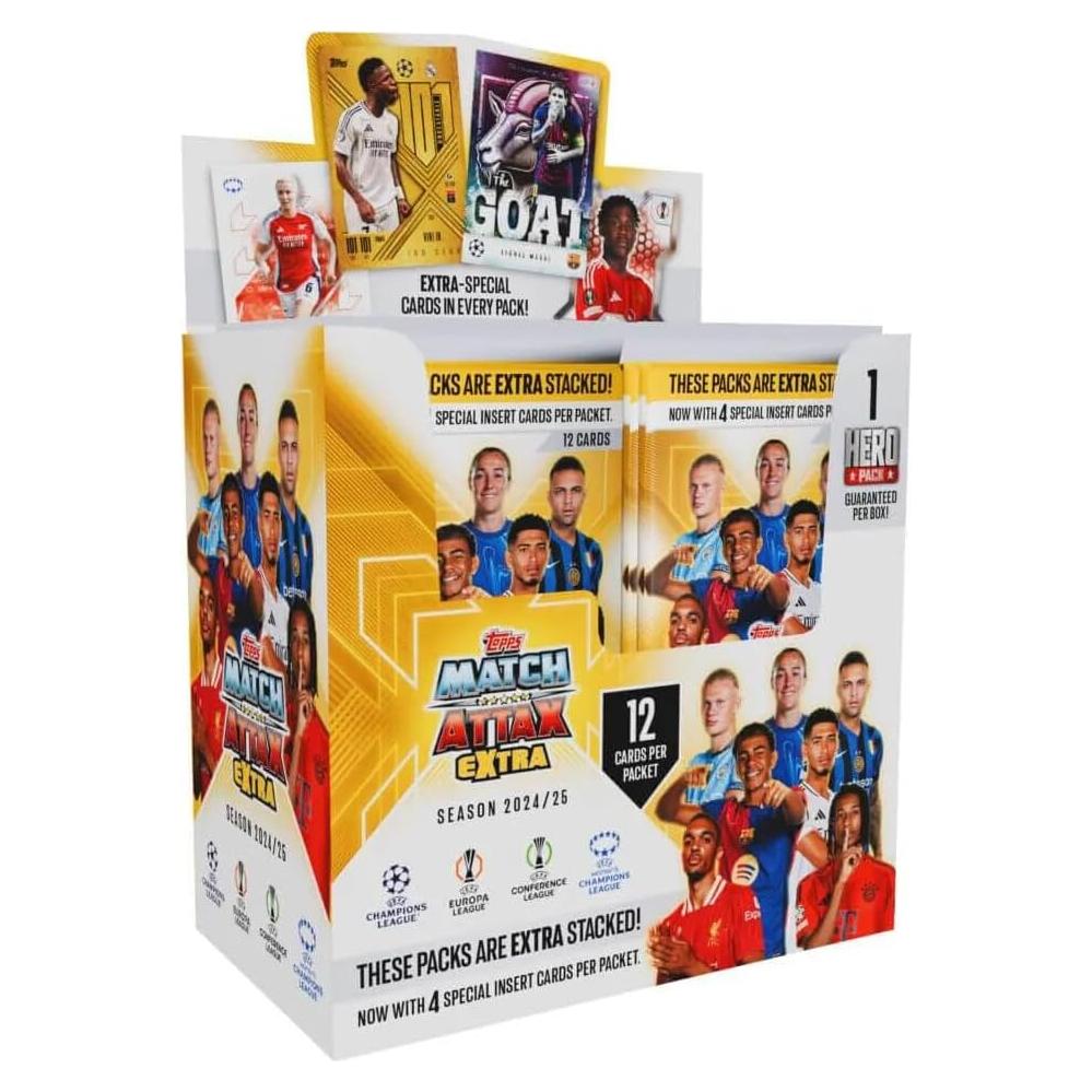Caja de Tarjetas Topps Match Attax Extra 2024-25 - 288 Tarjetas