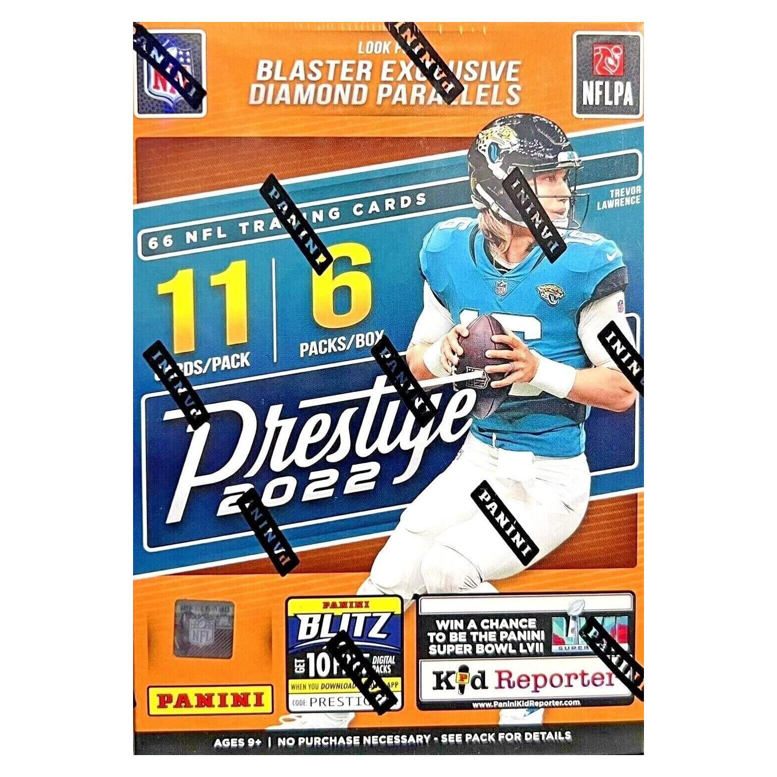 Caja Blaster de Fútbol NFL Panini Prestige 2022 - 66 cartas