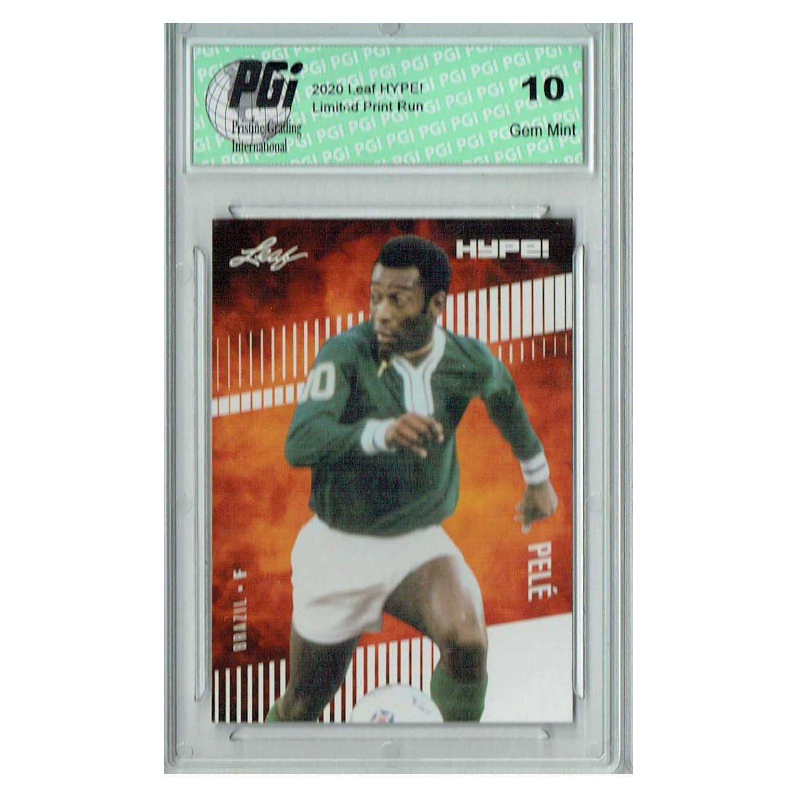 Tarjeta Coleccionable Pele 2020 Leaf HYPE! PGI 10 Rara