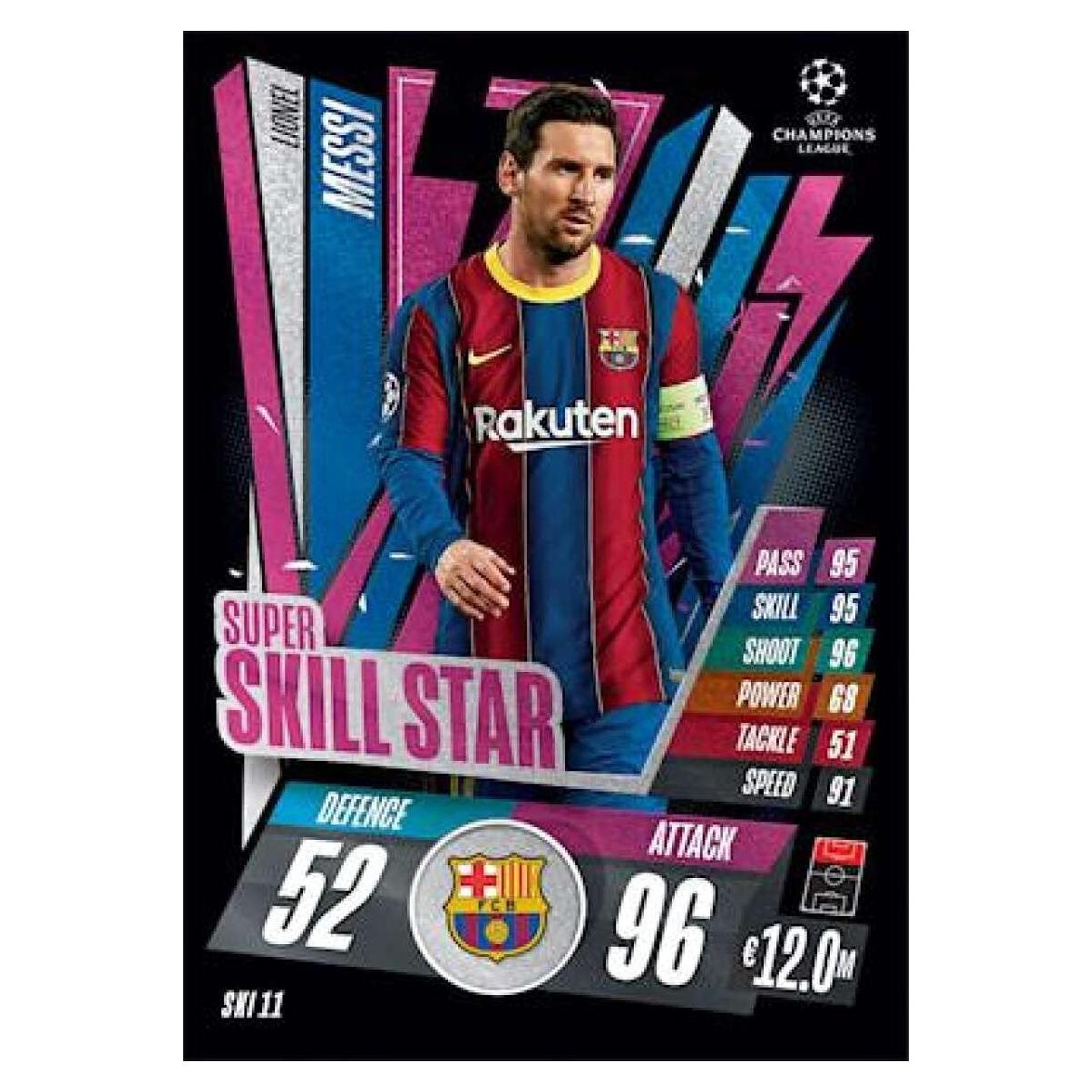 Tarjeta de Fútbol UCL 2020-21 Topps Lionel Messi FC Barcelona
