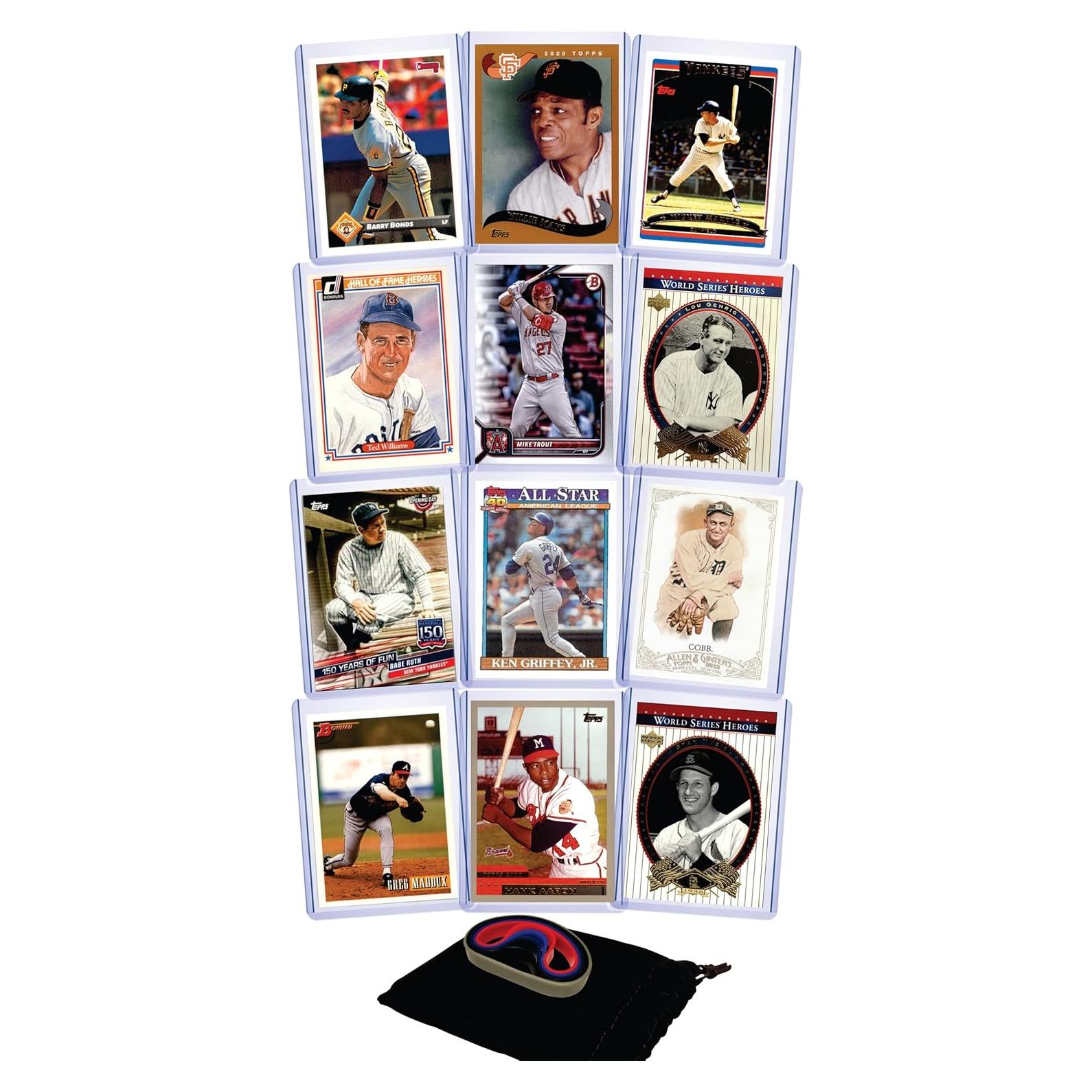 Tarjetas de béisbol GOAT - Babe Ruth, Mays, Bonds y más