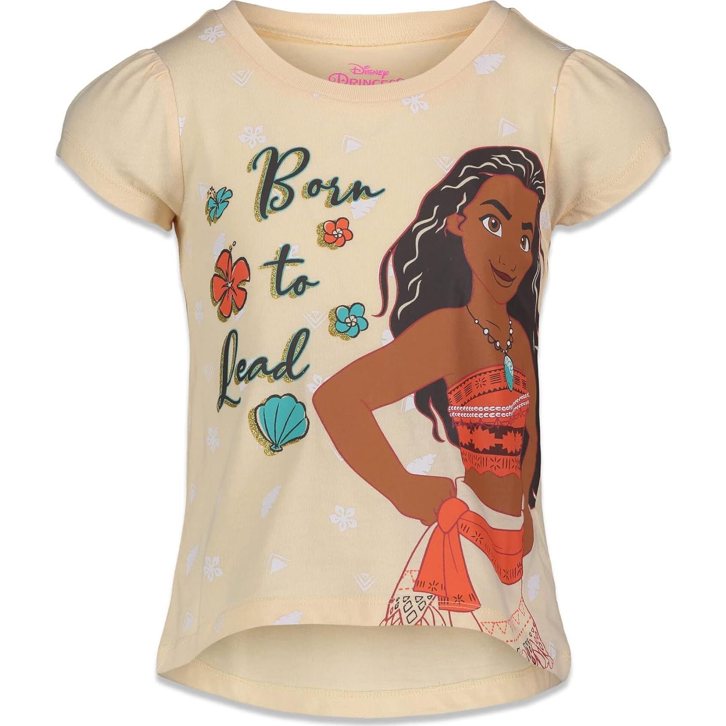 Paquete 4 camisetas Disney Princess para niñas 5T