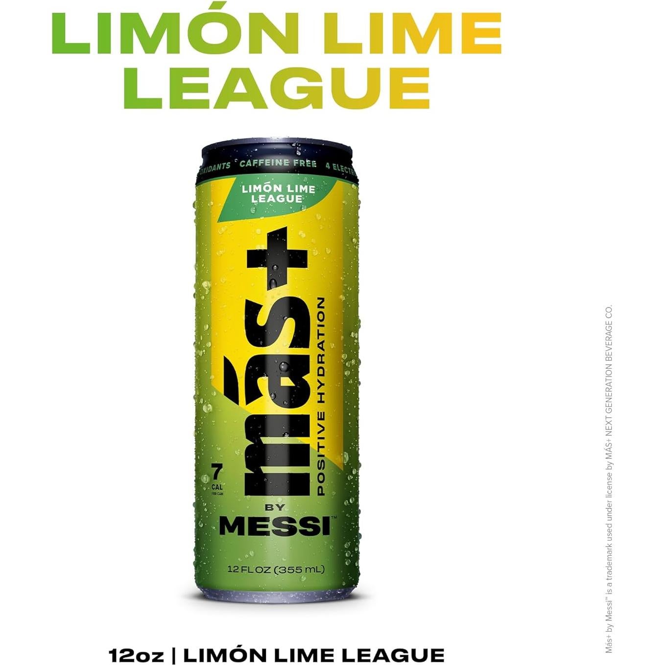 Bebida Deportiva Más+ de Messi - Paquete Variedad 12 Latas 355ml