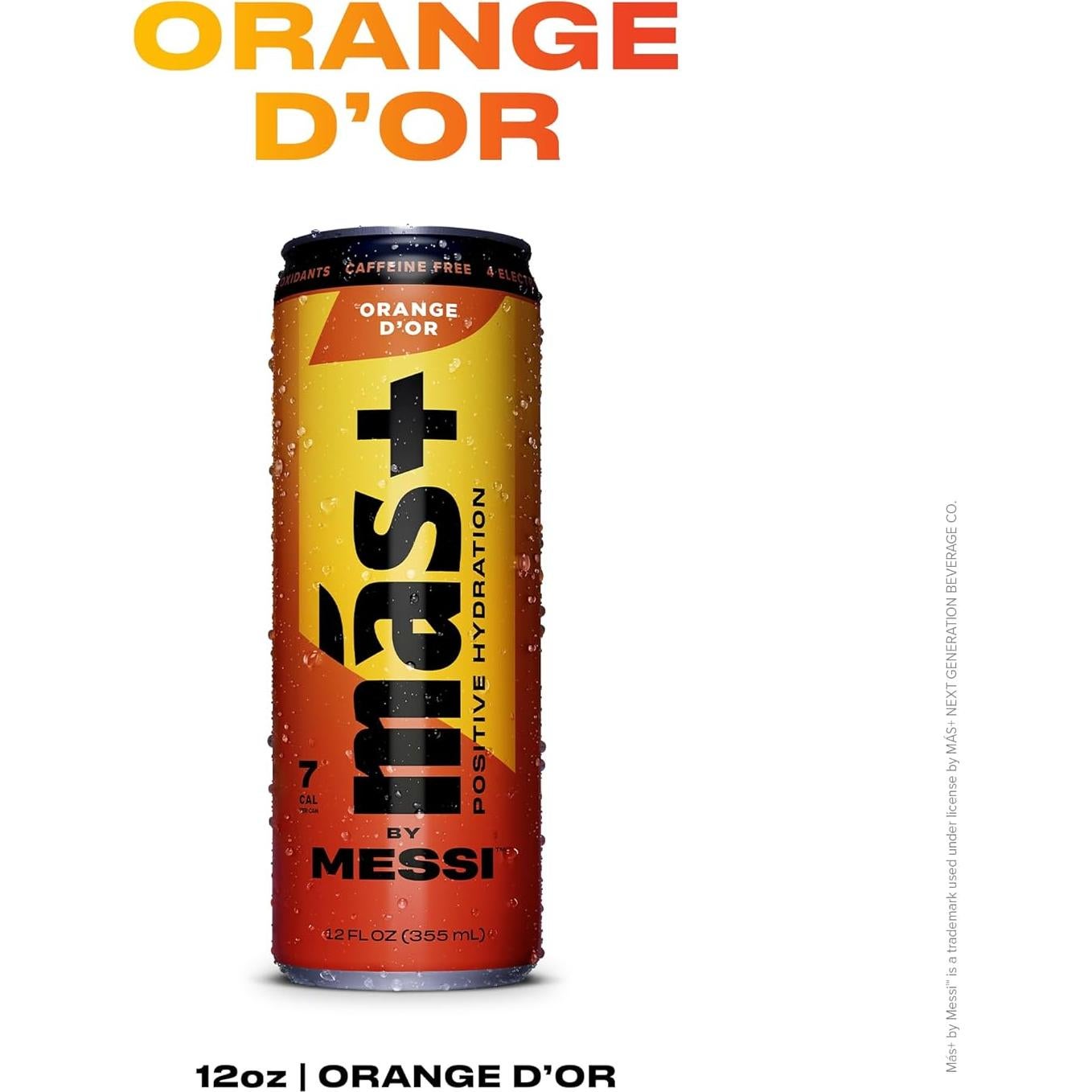 Bebida Deportiva Más+ de Messi - Paquete Variedad 12 Latas 355ml