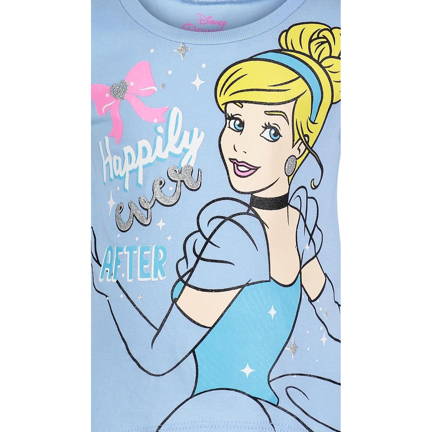 Paquete 4 camisetas Disney Princess para niñas 10-12 años