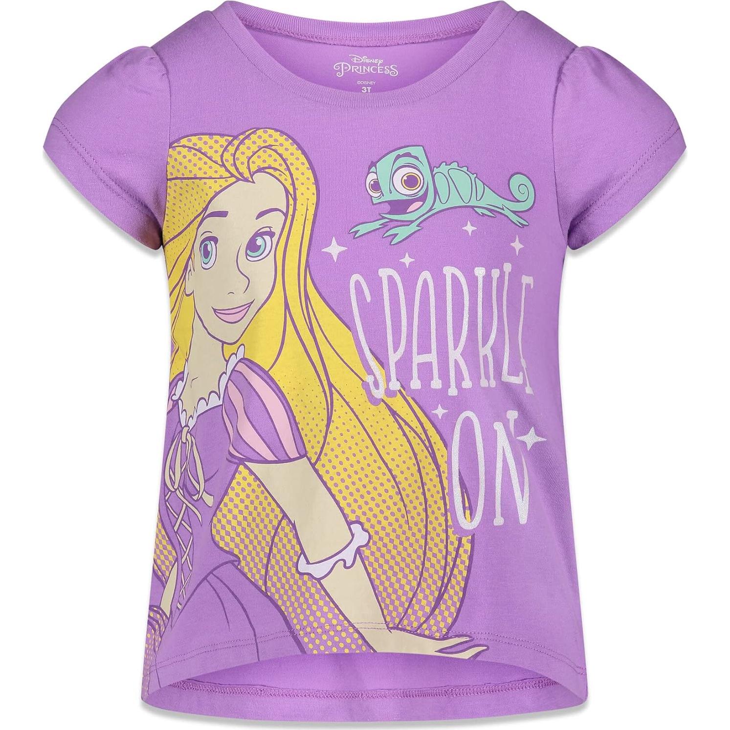 Paquete 4 camisetas Disney Princess para niñas 7-8 años